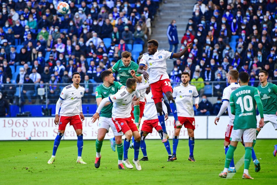 Das jüngste Nordderby zwischen dem HSV und Werder Bremen ging im Jahr 2022 an den SVW. (Archivfoto)