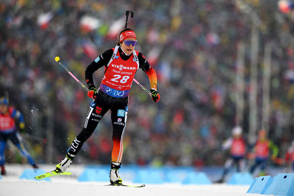 Erreichte bei der Biathlon-WM bisher nur einen 28. und einen 37. Platz: Sophia Schneider (26).