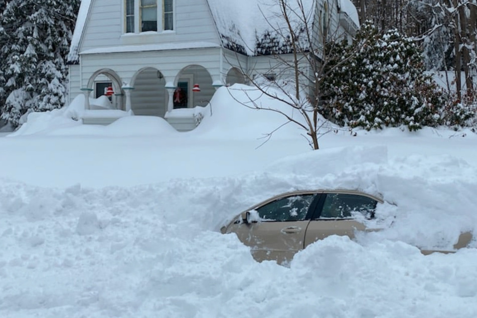 A driver was trapped in his car for 10 hours without heat in upstate New York.