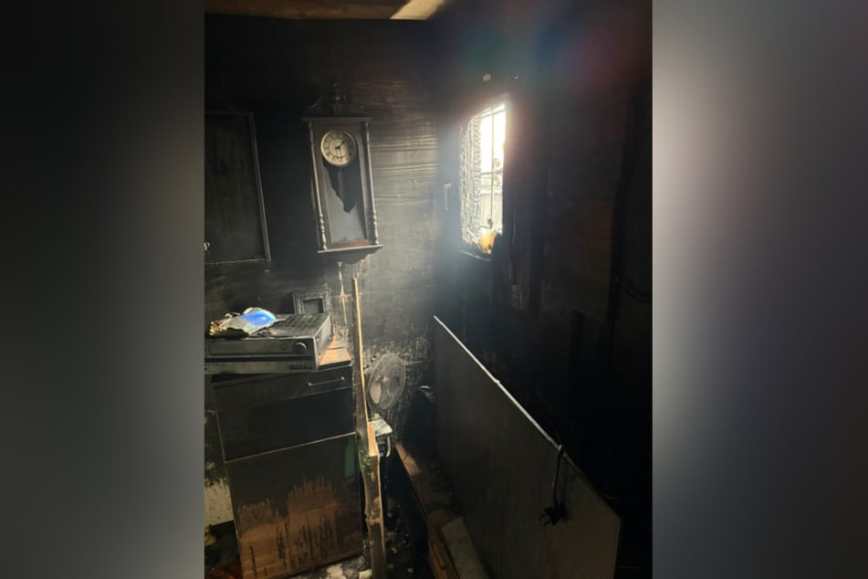 Auch die Gartenlaube von Familie Hempel fiel den Flammen zum Opfer.