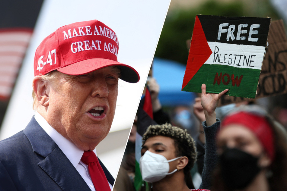 Trump claims there is more "hate" at Gaza student protests than Charlottesville