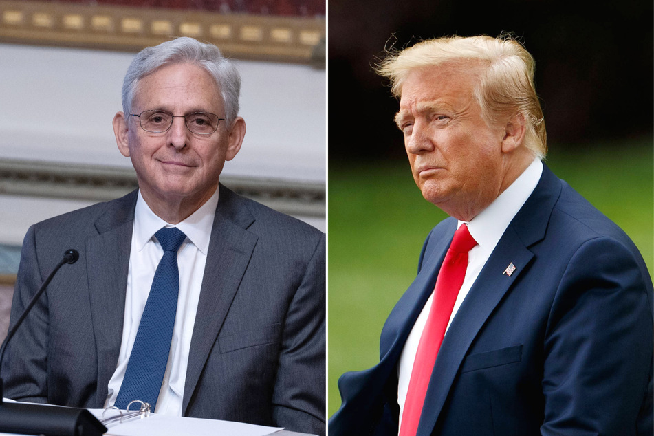 Attorneys for Donald Trump (r.) requested a meeting with Attorney General Merrick Garland to discuss how unfairly the Justice Department is treating him.