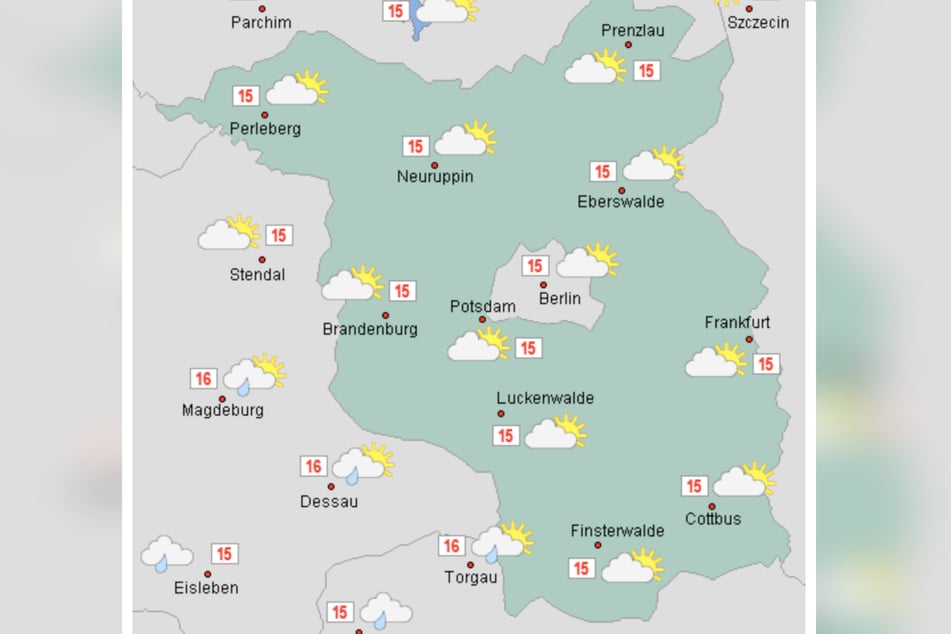 Am Freitag erreichen die Temperaturen in der Hauptstadtregion maximal 16 Grad.