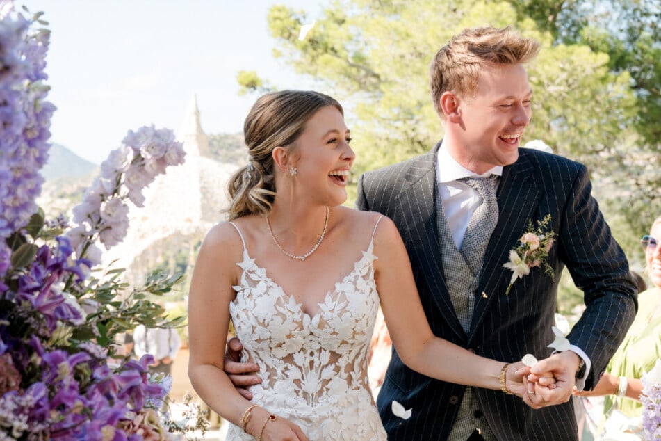 Ende September feierten Gina und Iain ihre Hochzeit in den Bergen Mallorcas.