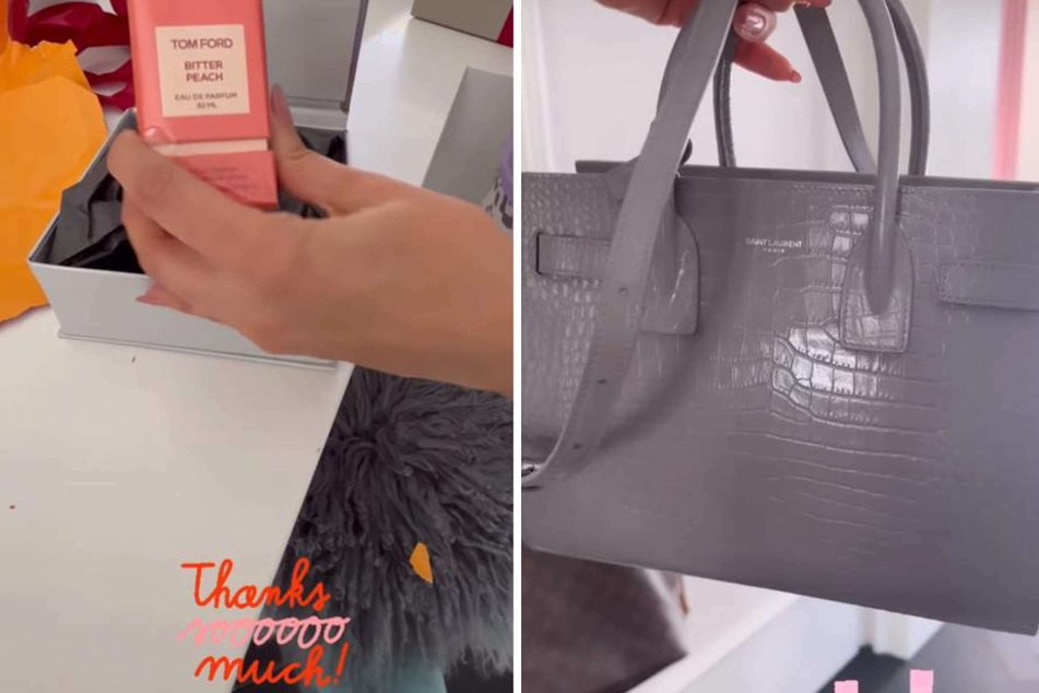 Stolz zeigte Verona Pooth (53) am Montag ihre Valentins-Präsente in ihrer Instagram-Story: Ein Luxus-Parfum und eine neue Designer-Handtasche der Marke Saint Laurent.