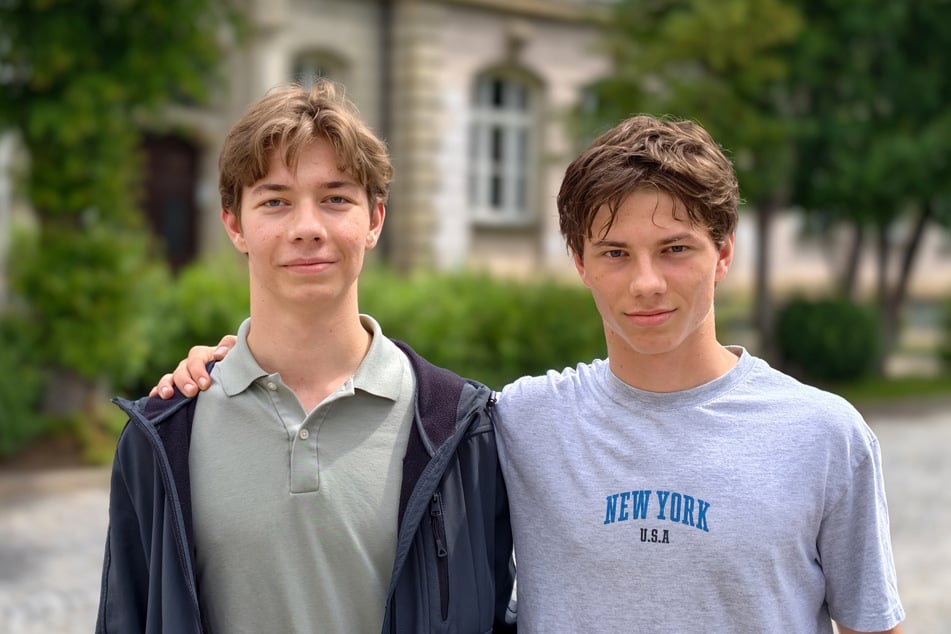 Die Brüder Walther (l.) und Franz Schirmer (beide 16) können mit Aue sehr wenig anfangen.