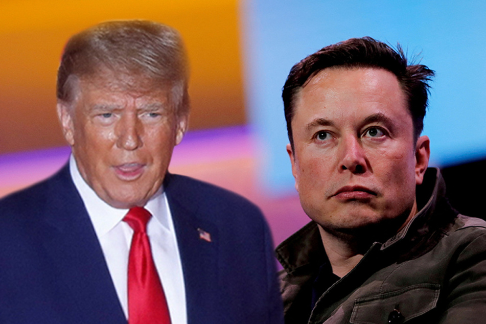 Elon Musk (r) announced former President Donald Trump's Twitter account will be reinstated.