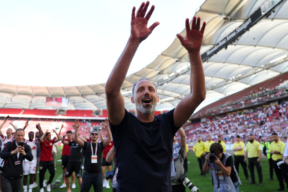 VfB-Trainer Pellegrino Matarazzo (44) hat niemals an einen Wechsel gedacht.