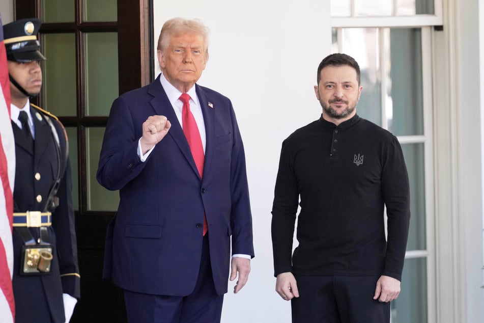 US-Präsident Donald Trump (79, l.) begrüßte Ukraine-Präsident Wolodymyr Selenskyj (47) bereits im Februar dieses Jahres im Weißen Haus.
