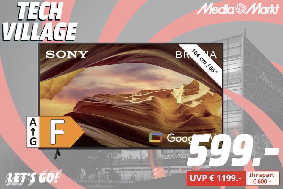 65-Zoll Sony-Fernseher Bravia KD-65X75WL für 599 statt 1.199 Euro.