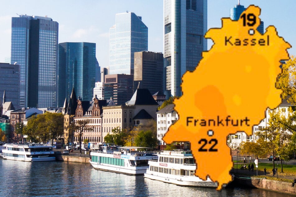 Am Donnerstag werden bis zu 22 Grad und viel Sonnenschein in Frankfurt und Hessen erwartet, wie wetteronline.de (Grafik) und der Deutsche Wetterdienst (DWD) erwarten.