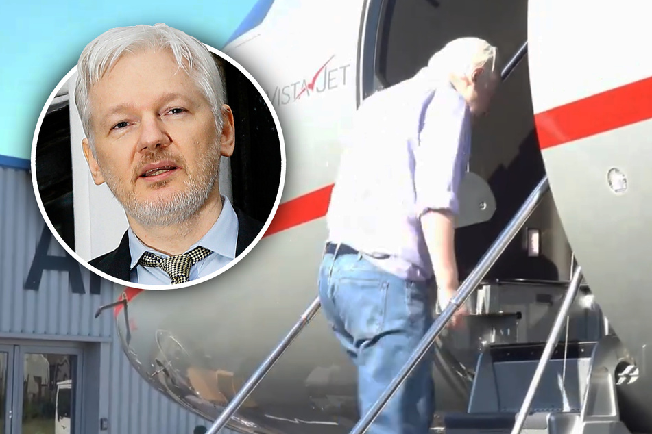 Julian Assange (52) stieg bereits in ein Flugzeug und verließ Großbritannien.