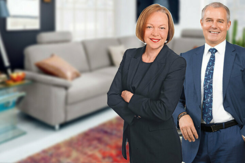 Die porta-Geschäftsleiter Bettina Ahranjani (li.) und Mario Meik geben hohe Rabatte in allen Abteilungen!