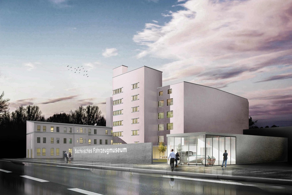 Ein Werbe-Schriftzug an der Zwickauer Straße und ein Zusatzgebäude mit einem Museums-Schaufenster könnten den Museumsstandort aufwerten.