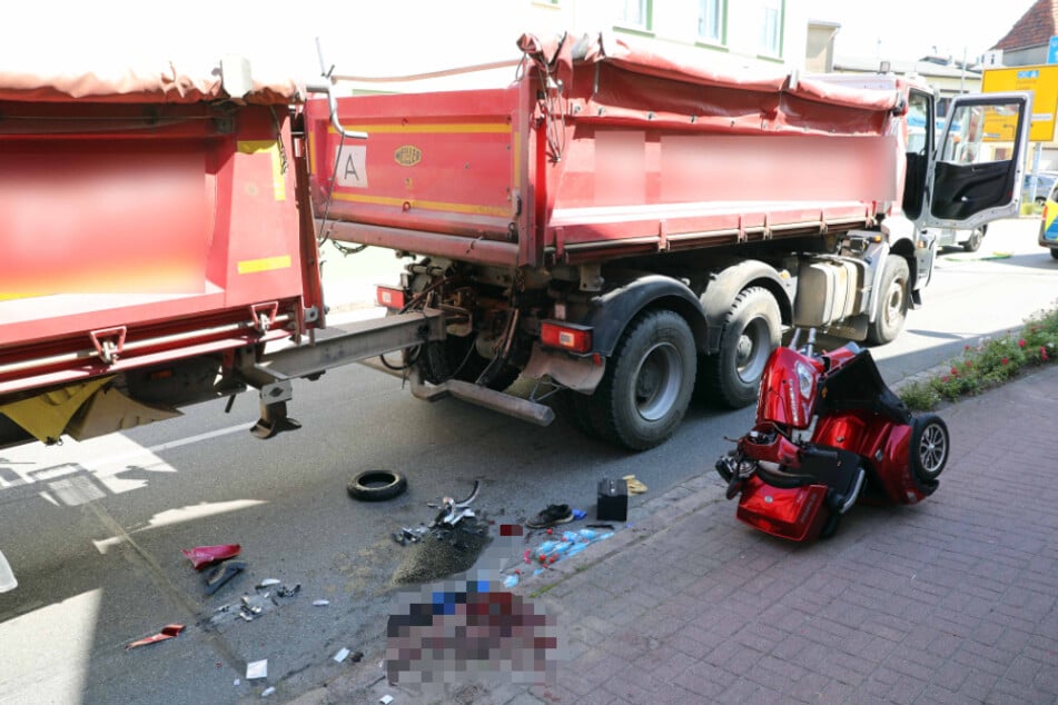 In Tessin ist ein Mann am Donnerstag von einem Lkw überrollt worden. Er verlor viel Blut und wurde lebensgefährlich verletzt.