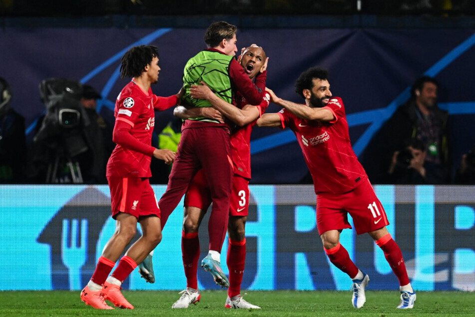 Fabinho (2.v.r.) brachte den FC Liverpool mit seinem Anschlusstreffer zurück in die Erfolgsspur.