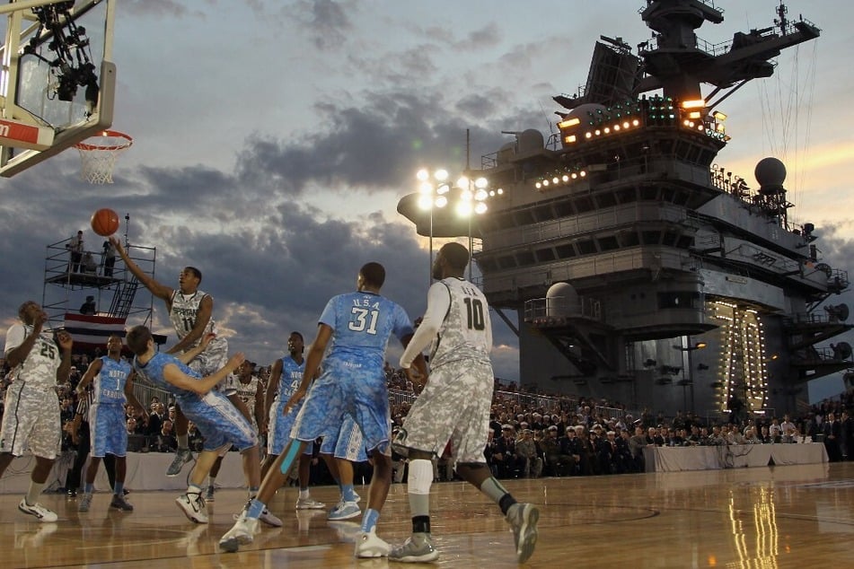 Gonzaga and Michigan State to face off on aircraft carrier
