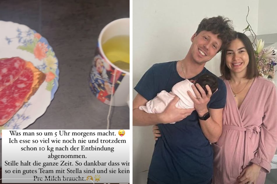 Renata (36) und Valentin Lusin (37) sind vor einer Woche stolze Eltern der kleinen Stella geworden. Seitdem hat Renata bereits zehn Kilogramm abgenommen, wie sie in ihrer Instagram-Story verrät.