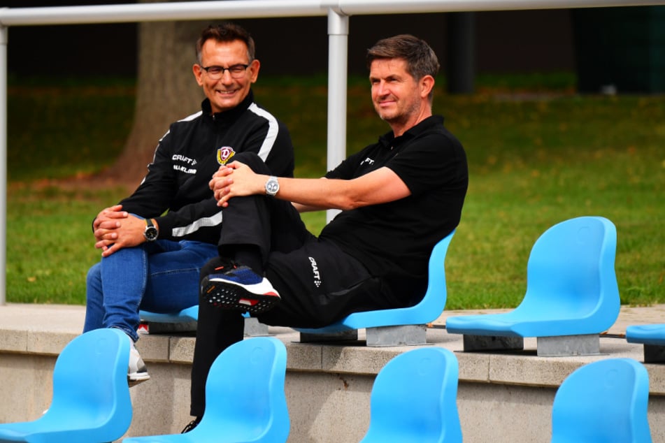 Michael Born (l.) und Ralf Becker im Trainingslager in Heilbad Heiligenstadt. Ihre gemeinsame Arbeit dauerte 72 Tage.
