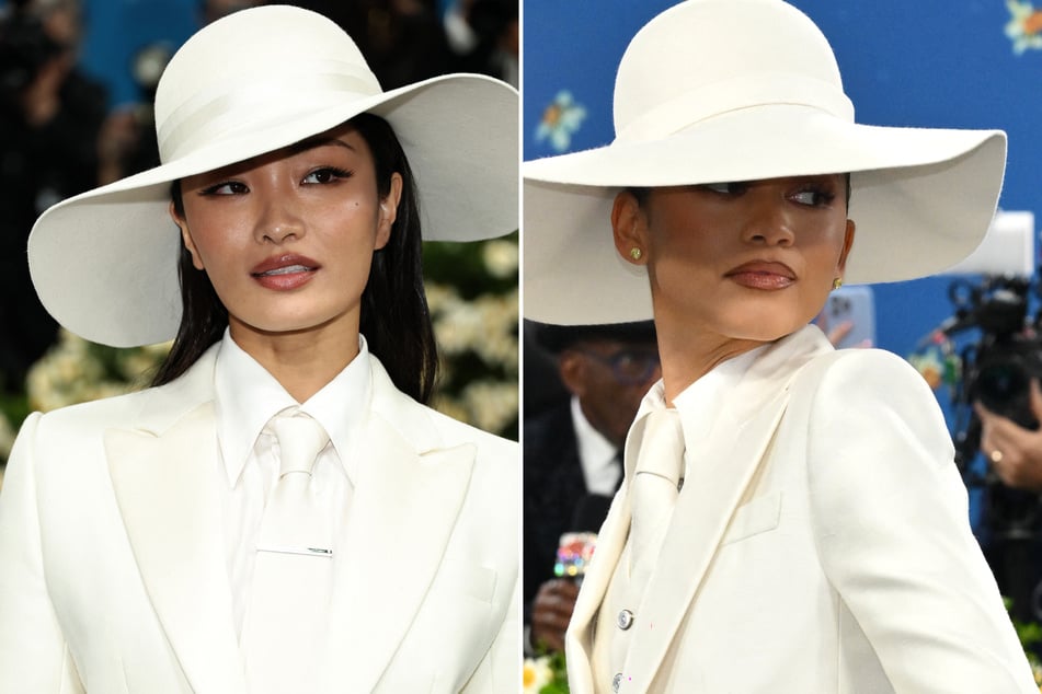 Zendaya (r.) sent flowers to Anna Sawai after the two accidentally twinned on the red carpet of the 2025 Met Gala earlier this month.