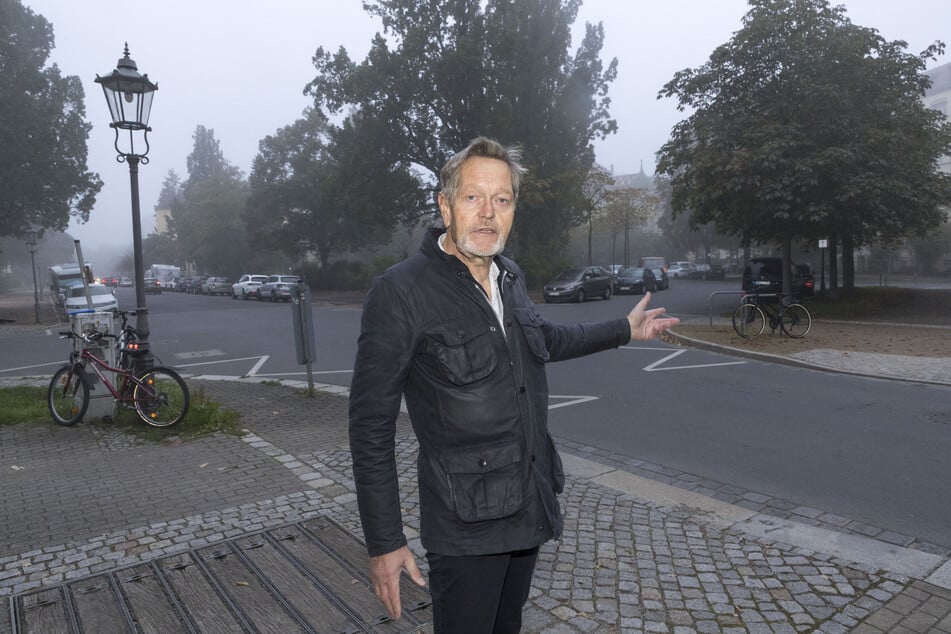 Peter Skyba (64) will weniger Autos am Stresemannplatz.