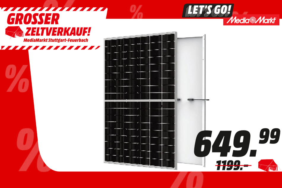 Absaar-Solar-Balkonkraftwerk für 649,99 statt 1.199 Euro.