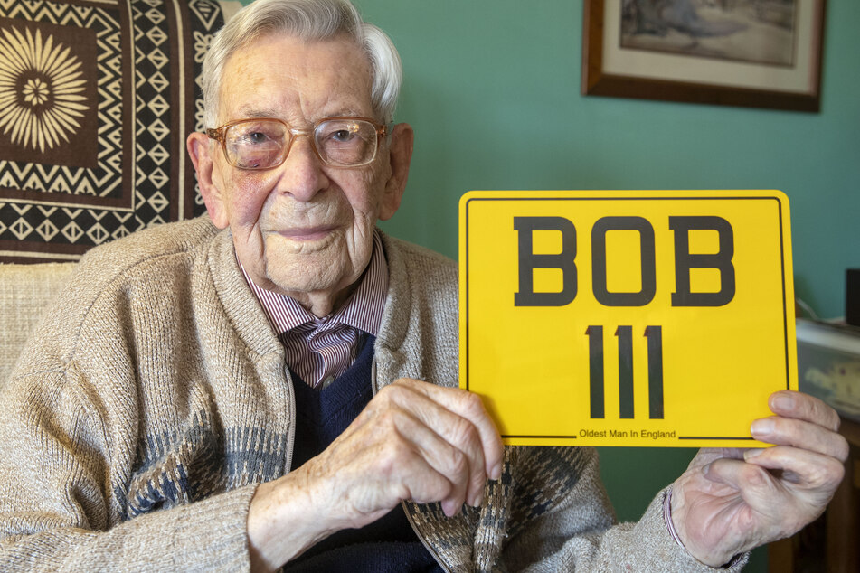Bob Weighton an seinem 111. Geburtstag. (Archivbild)