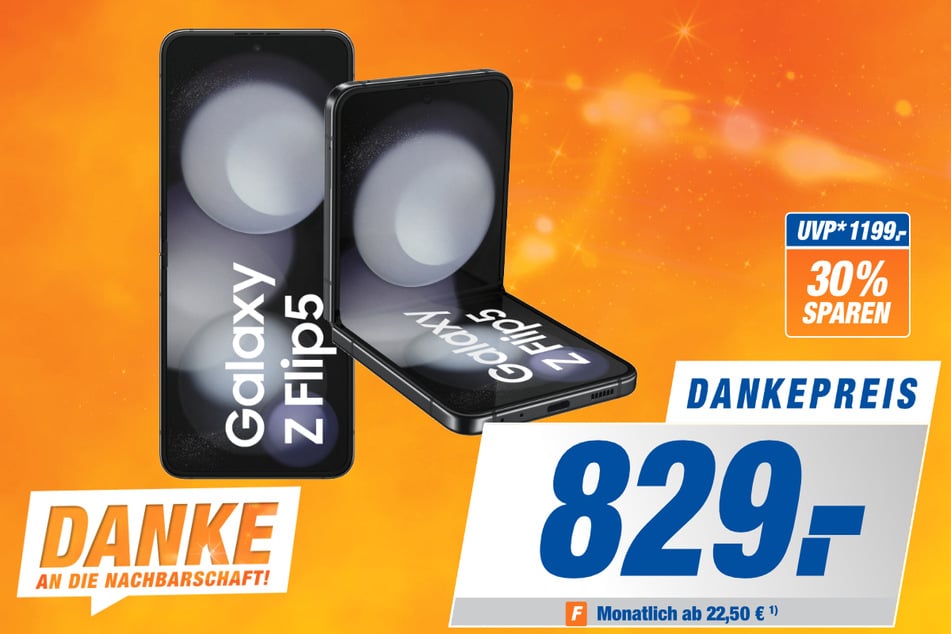 Samsung Galaxy Z Flip 5 für 829 Euro.