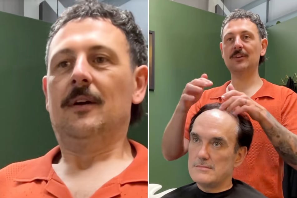 Duros momentos para Rob Wood: Su cliente Mark (55) exige una peluca. Pero hay un problema.