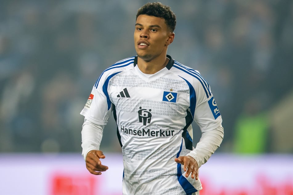 Ransford Königsdörffer (23) war gegen den 1. FC Magdeburg der überragende Mann aufseiten des HSV.