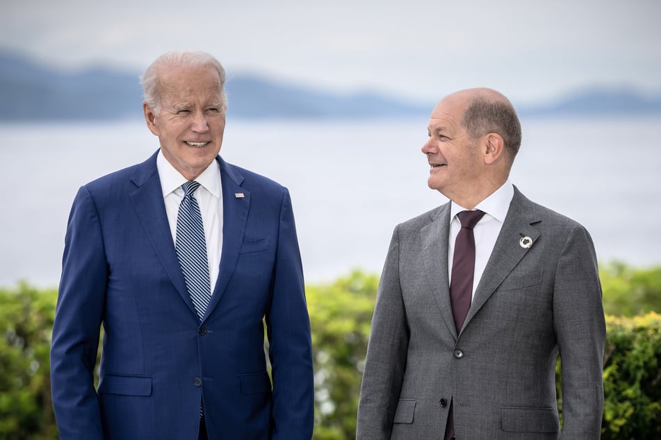 Das Treffen von Joe Biden (81, l.) und Bundeskanzler Scholz (66, SPD) wird erst einmal warten müssen.