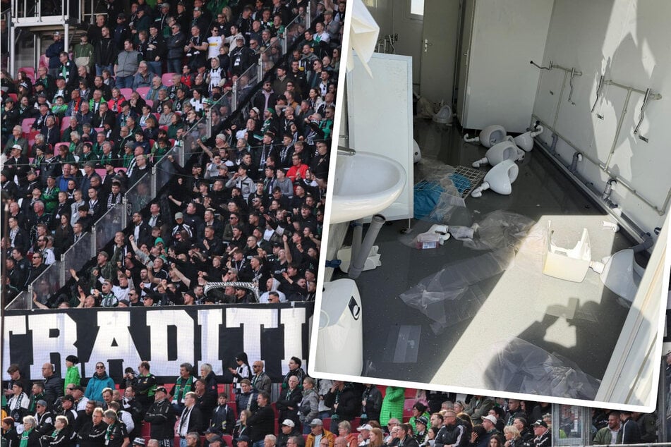 Wut nach Pleite? Gladbach-Randalierer verwüsten Klos in Red Bull Arena