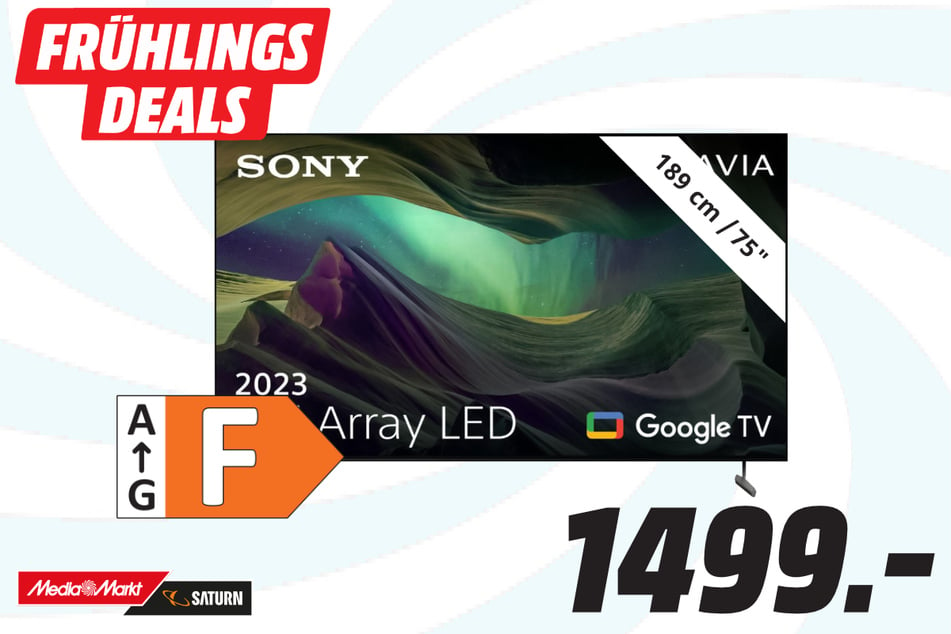 75-Zoll Sony-Fernseher für 1.499 Euro.