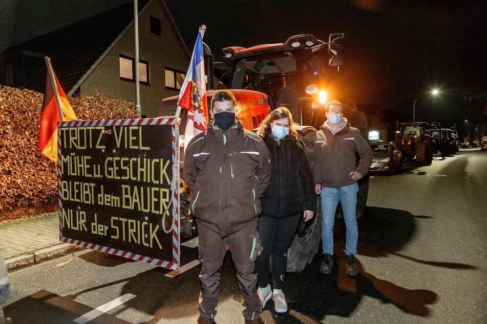 Mit ihrem Protest wollen die Landwirte auf eine drohende Preissenkung in den Supermärkten aufmerksam machen.