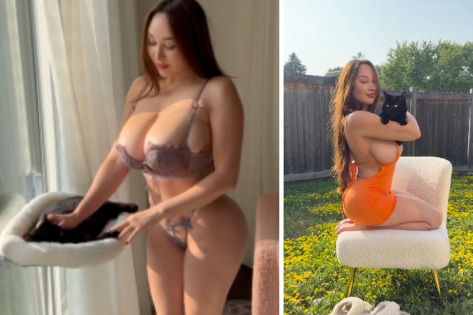 Louisa Khovanski (32) gab über 25.000 Euro aus, um ihren Kater "Morty" zu retten.