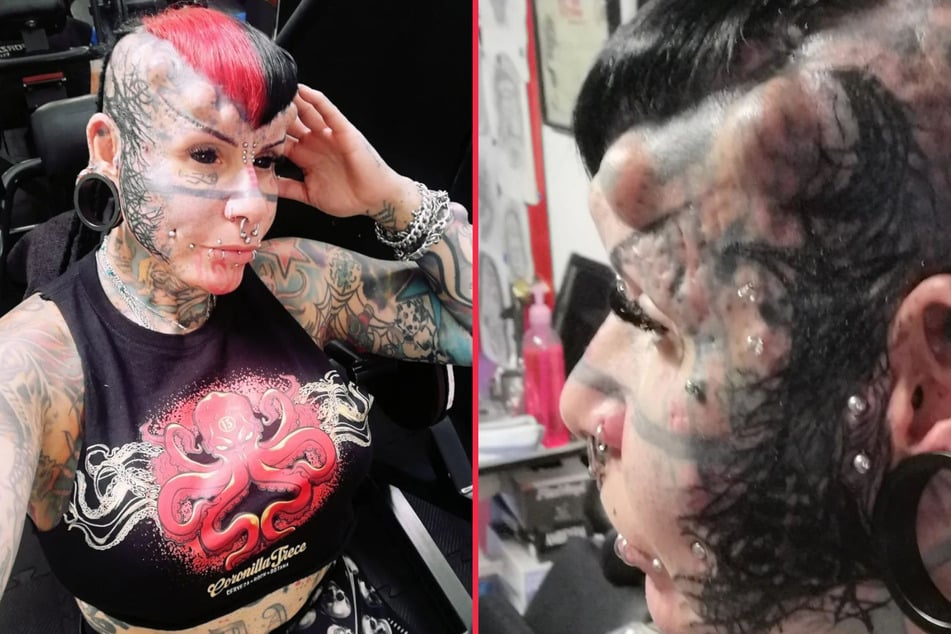 Cristerna has turned herself into a vampire through the use of radical body modification.