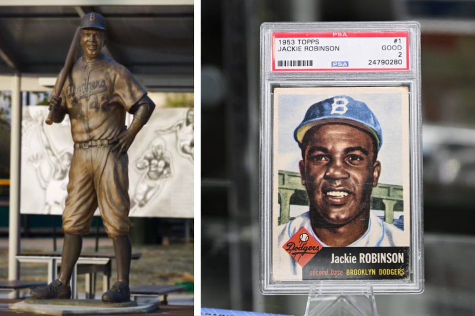 Statue von Baseball-Legende Jackie Robinson gestohlen und verbrannt