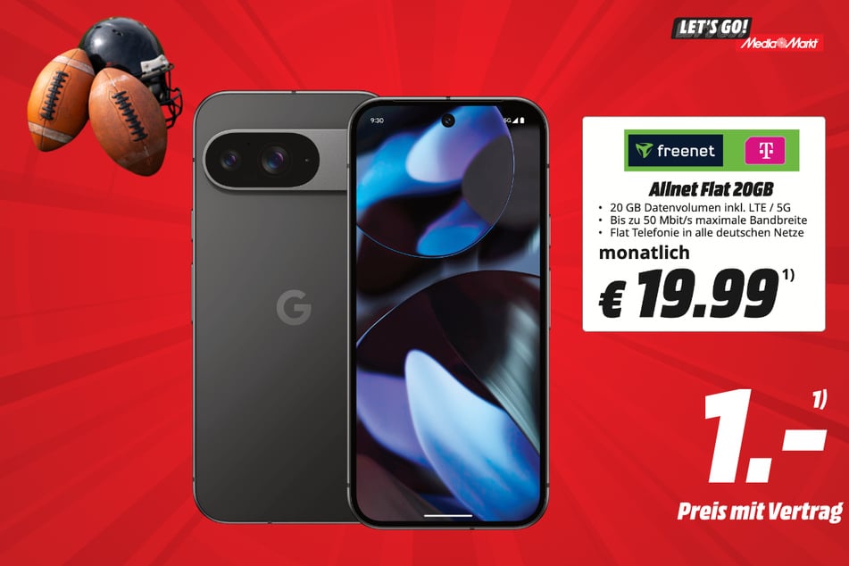 Google Pixel 9 für 1 Euro im Tarif.