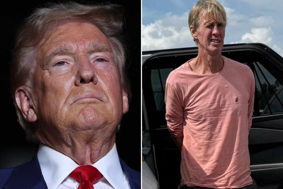 Ryan Wesley Routh (r.), who is suspected of plotting to assassinate former US president Donald Trump (l.), was charged with federal gun crimes on Monday.