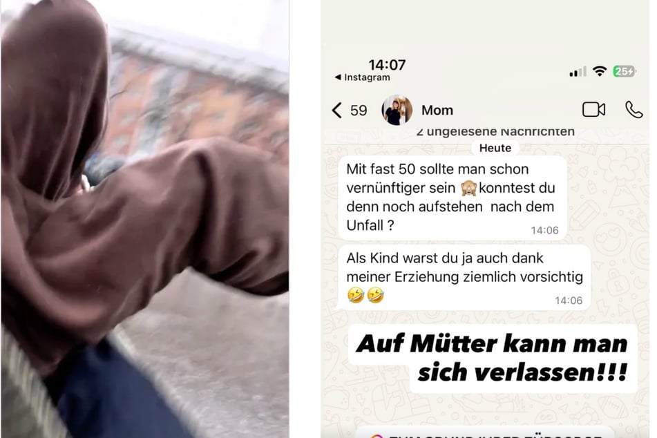 Wayne Carpendale bekam nach seinem Sturz nur wenig Mitleid von seiner Familie.