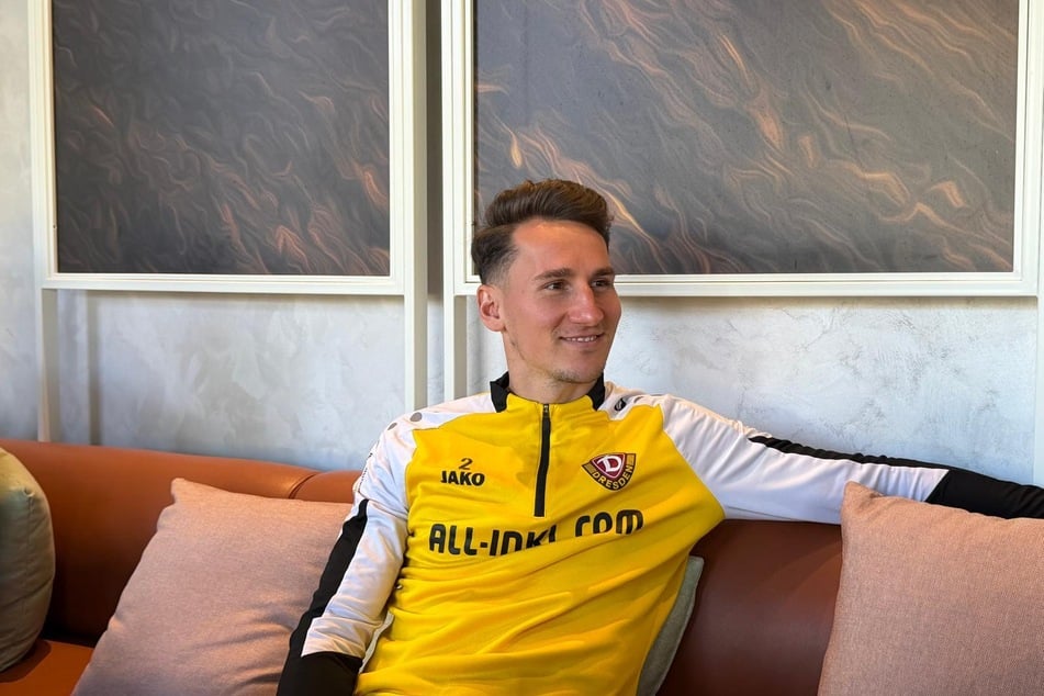 Steht den Medien Rede und Antwort: Dynamo-Profi Konrad Faber (28).