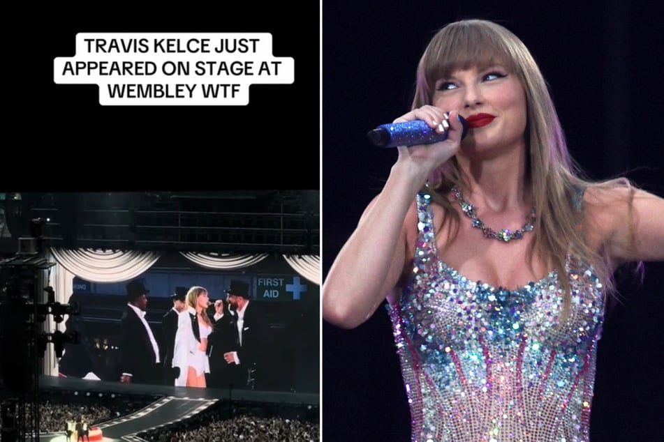 Taylor Swift ended her stint in London with a bang as she brought her boyfriend, Travis Kelce, out for an epic surprise at her latest stop on The Eras Tour.
