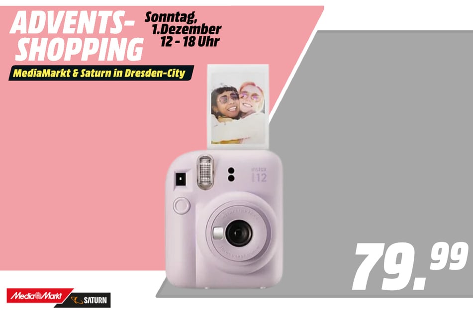 Fujifilm-Sofortbildkamera für 79,99 Euro.