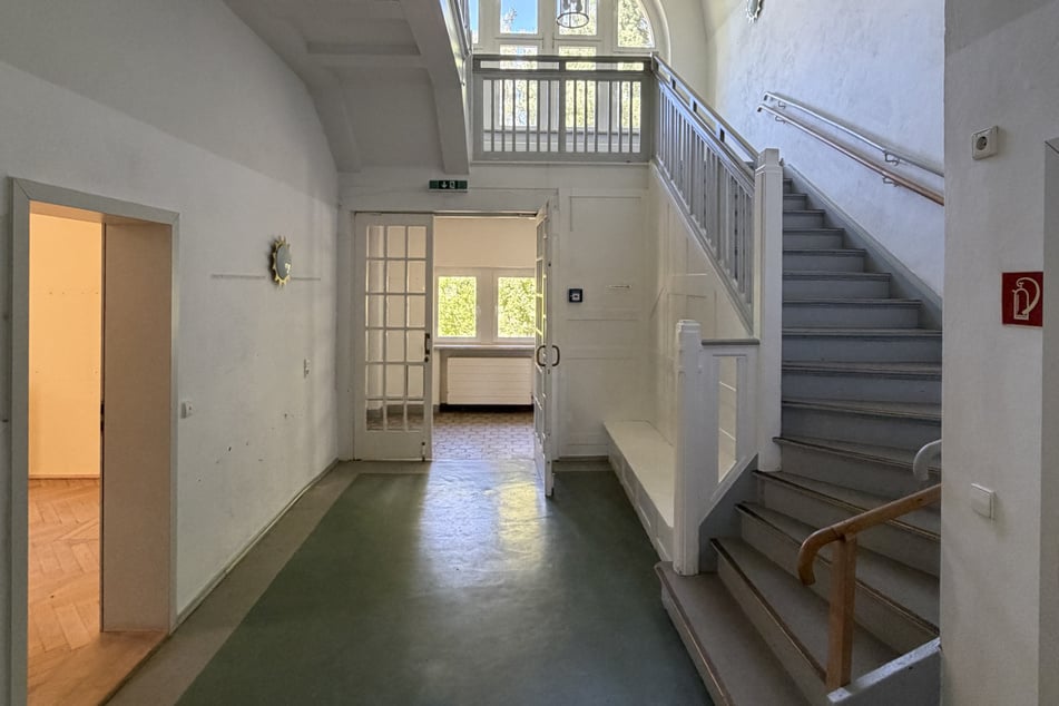 So sieht das Treppenhaus aus.