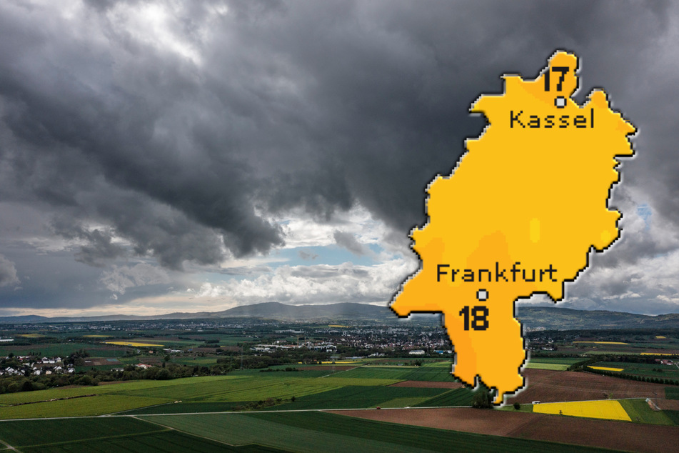 Am Mittwoch sollen die Höchsttemperaturen in Hessen laut "wetteronline.de" (Grafik) sogar auf 18 bis 17 Grad fallen.