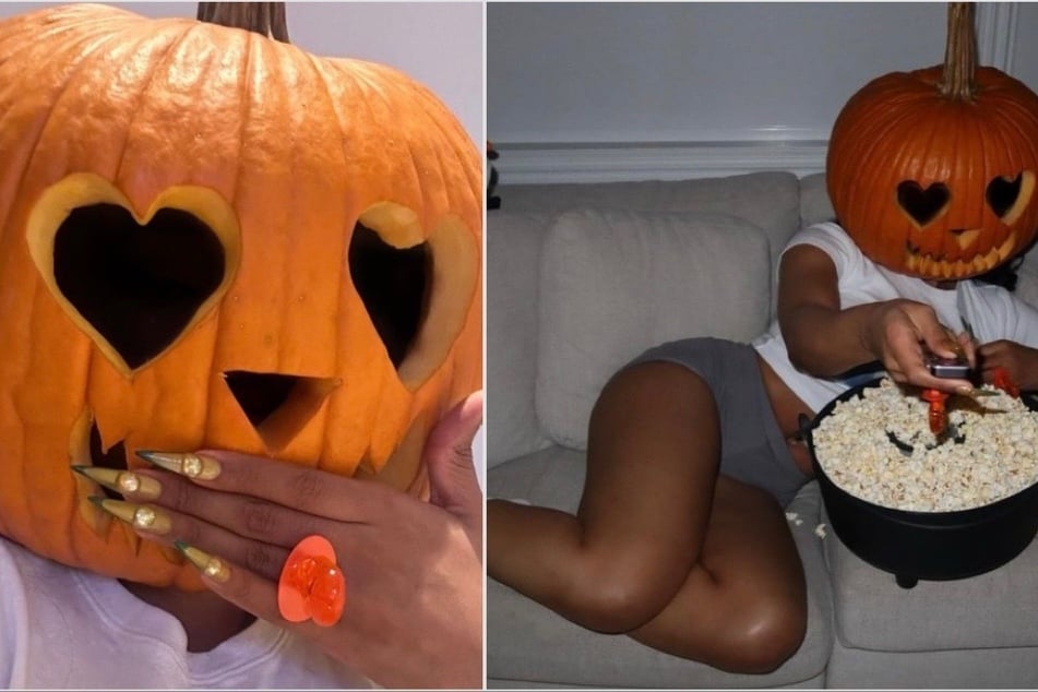 Megan Thee Stallion kicks off spooky season as a sexy jack-o'-lantern!