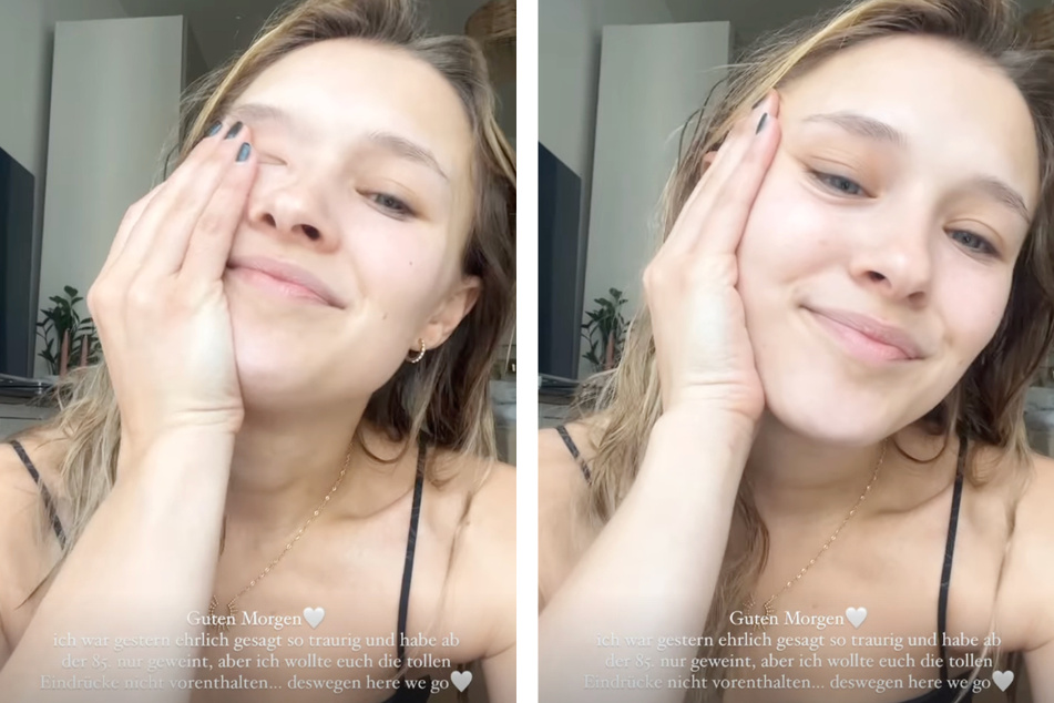 Sichtlich verschlafen wandte sich Greta Engelfried (23) am Sonntagmittag mit einer Instagram-Story an ihre Follower und zog ihr persönliches Resümee zum gestrigen DFB-Pokalfinale.