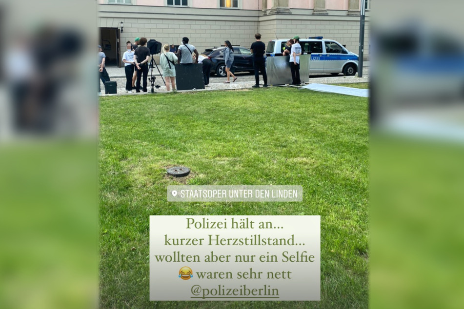 Bei einem Shooting in Berlin sah sich Rebecca Mir (29) plötzlich mit der Polizei konfrontiert.
