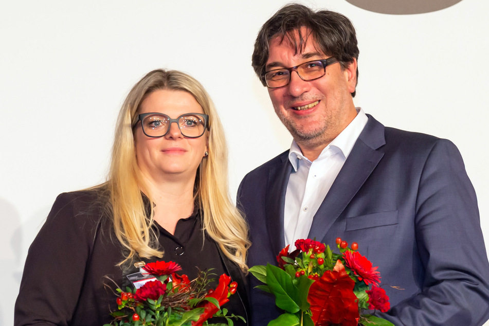Susanne Schaper (45) und Stefan Hartmann (55) stellen sich als Doppelspitze der sächsischen Linken auf dem Landesparteitag zur Wiederwahl.