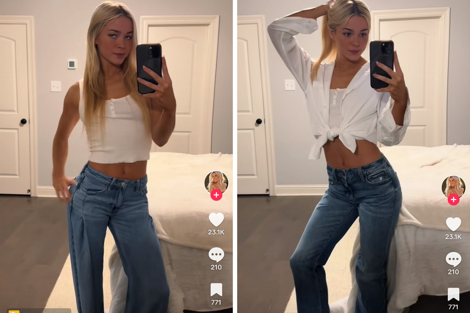 Olivia Dunne went viral for her simple yet chic fashion from Lucky Brand, which she flaunted in a new TikTok.